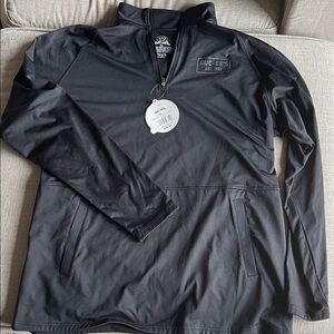 Buc-ee's Black XL Men's Lightweight 1/4 zip pullover